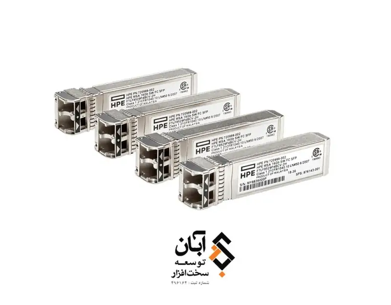 ماژول فیبر نوری HPE MSA 16Gb FC SFP+ 4-pack Transceiver